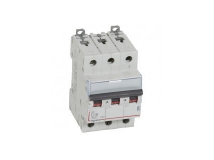 3 X 16A D curve circuit breaker Merlin Guerin 24602