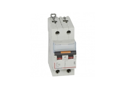 Disjoncteur 2P 16A courbe C 25KA