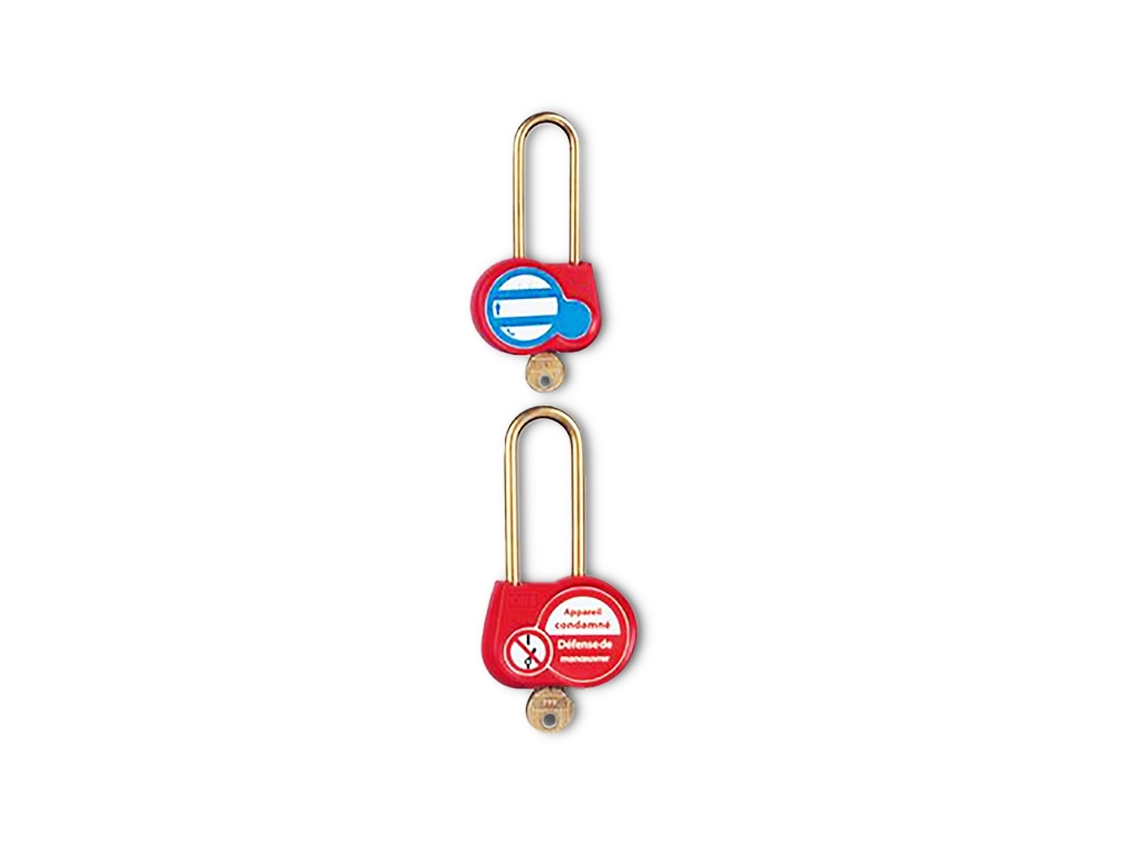 Cadenas de consignation laiton 70mm Diam. 6mm Clé 111