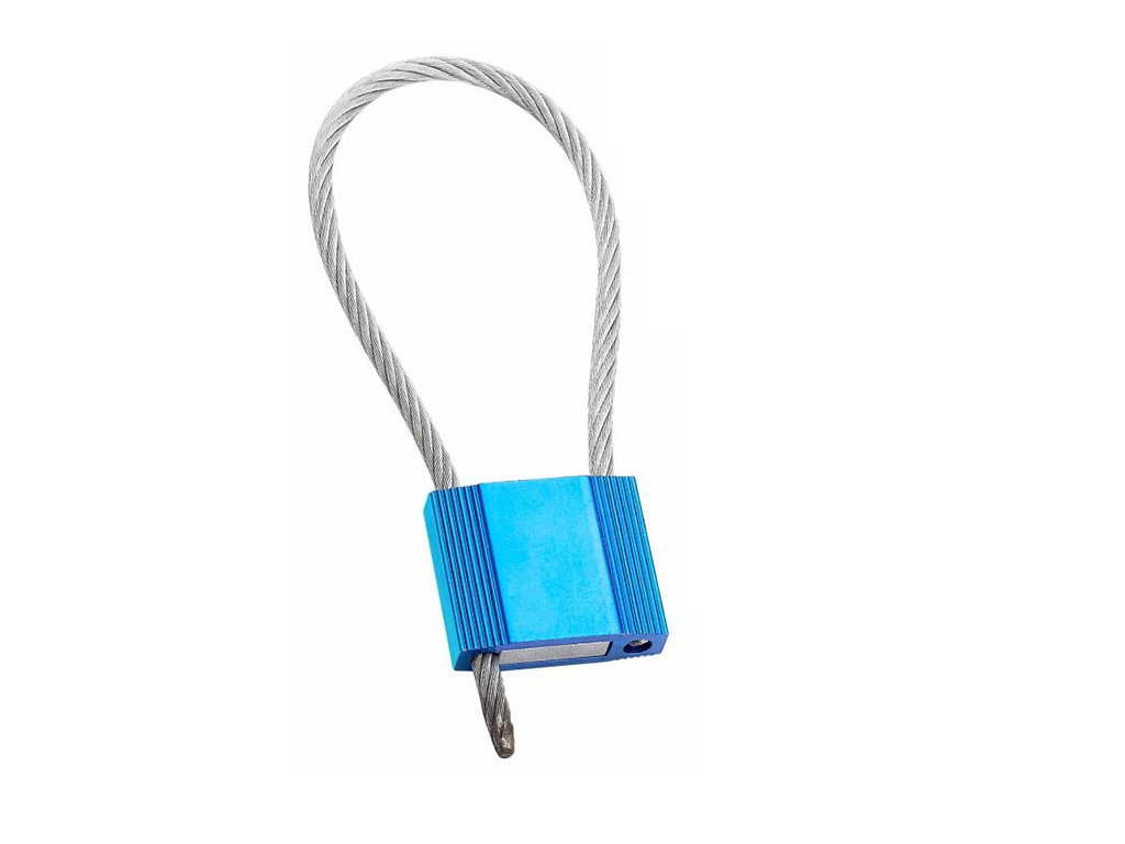 Blue cable seal 1.5mm lg.250mm Bouygues construction consecutive numbering