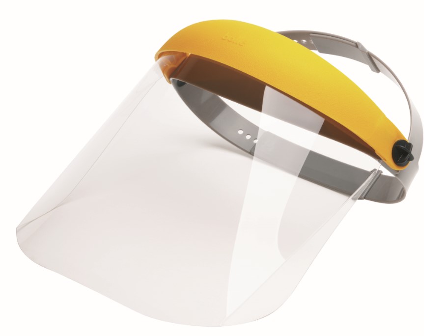 Acetate flip-up face shield - short circuit electric arc protection