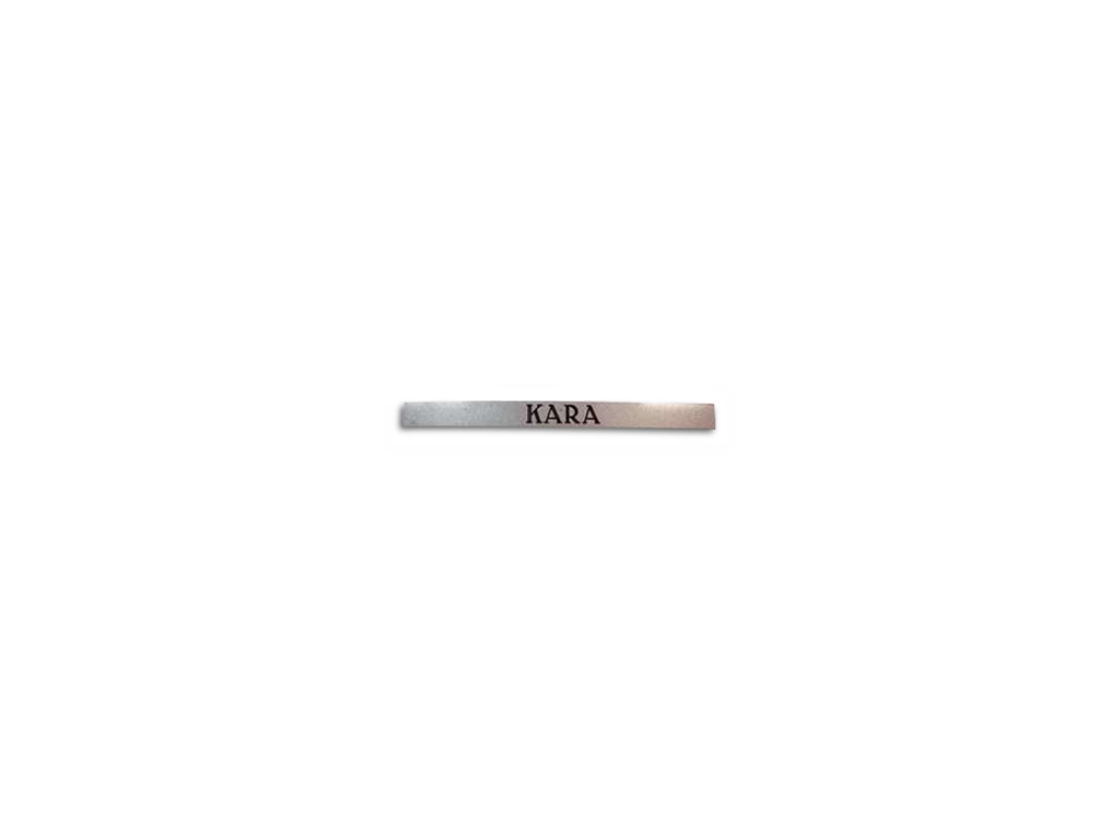 Engraved name tag to stick on