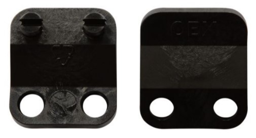 Adaptateur extension pour visière polycarbonate incolore et pour écran grillagé pour casque Iris et Kara (la paire)