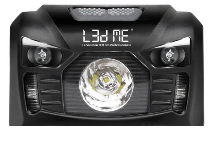 LED headlamp on rechargeable battery
