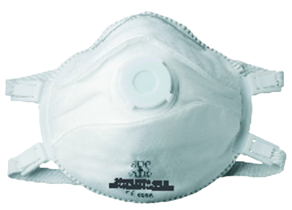 Demi masque anti poussière FFP3V avec soupape (Boite de 5)