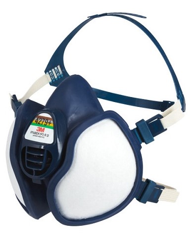3M Half Mask - 4279+ - FFABEK1P3 R D for acid gas vapors