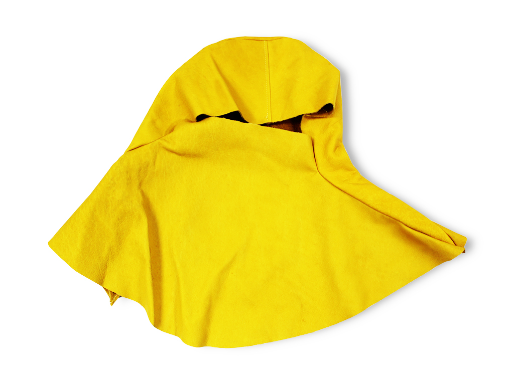 Cagoule en cuir pour soudage et oxycoupage