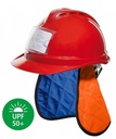 Refreshing Saharan hat adaptable to helmet