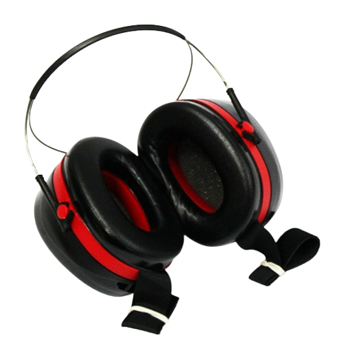 Coquilles antibruit Optime III, noir/rouge, serre-nuque, H540B-412-SV - 35dB