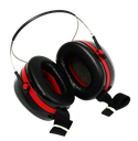 Coquilles antibruit Optime III, noir/rouge, serre-nuque, H540B-412-SV - 35dB