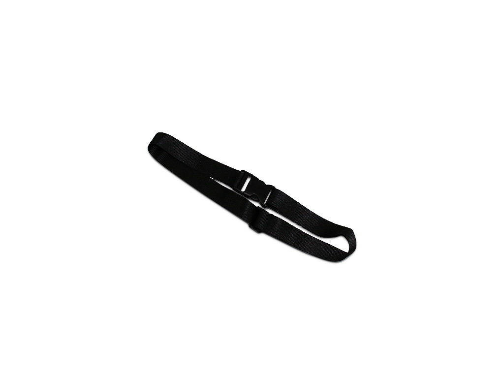Ceinture noire 1200x30mm coton boucle plastique