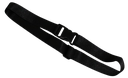 Ceinture noire 1200x30mm coton boucle plastique