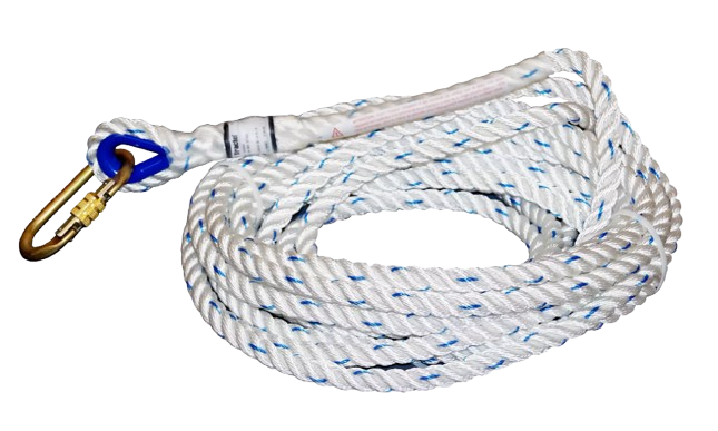 Stranded rope Diam. 14mm 15m M10 loop on one side - stop on the other side (works with Ref EP001516 and EP020431)