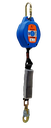 Antichute enrouleur sangle Blocfor 6m avec dissipateur ESD - 1 mousqueton M10 à vis 1 mousqueton M47