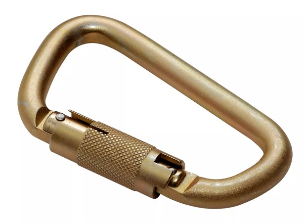 M11 bichromated steel carabiner 1/4 turn