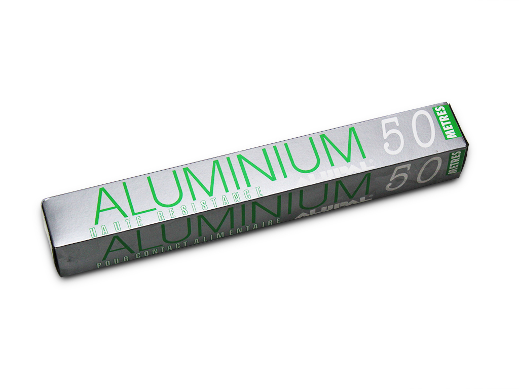 Rouleau de papier aluminium rouleau de 50mx33cm