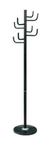 Black 8-head coat rack and umbrella stand