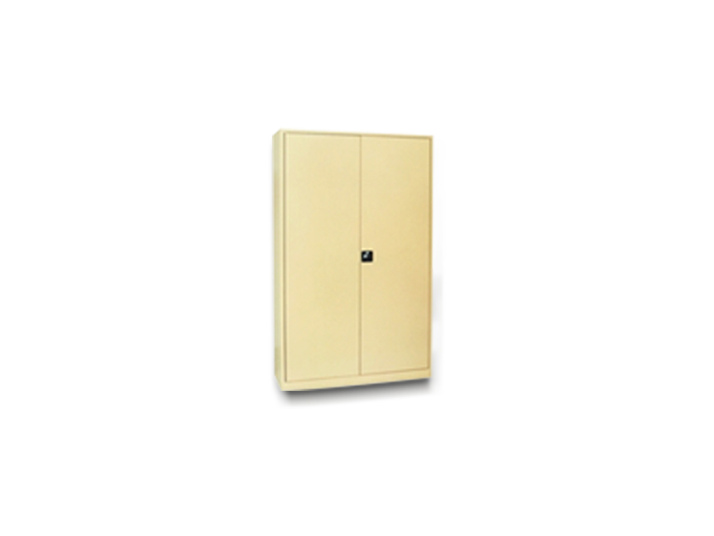 Beige 4-shelf office cabinet (sold individually)
