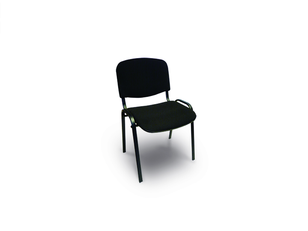 Visitor chair with black beech seat and backrest