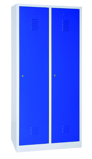 Dirty industry locker 2 compartments with feet 800x500x1900 mm