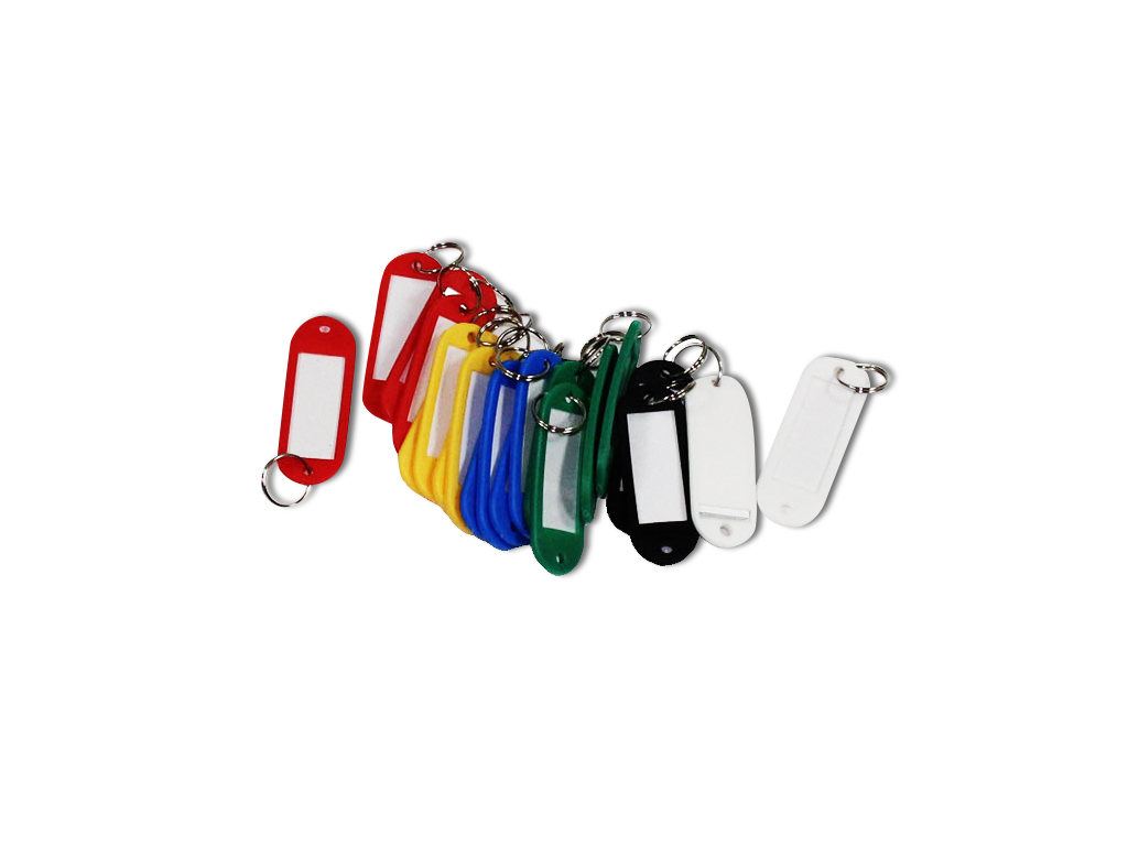 Porte clés avec porte étiquette (sachet de 20)