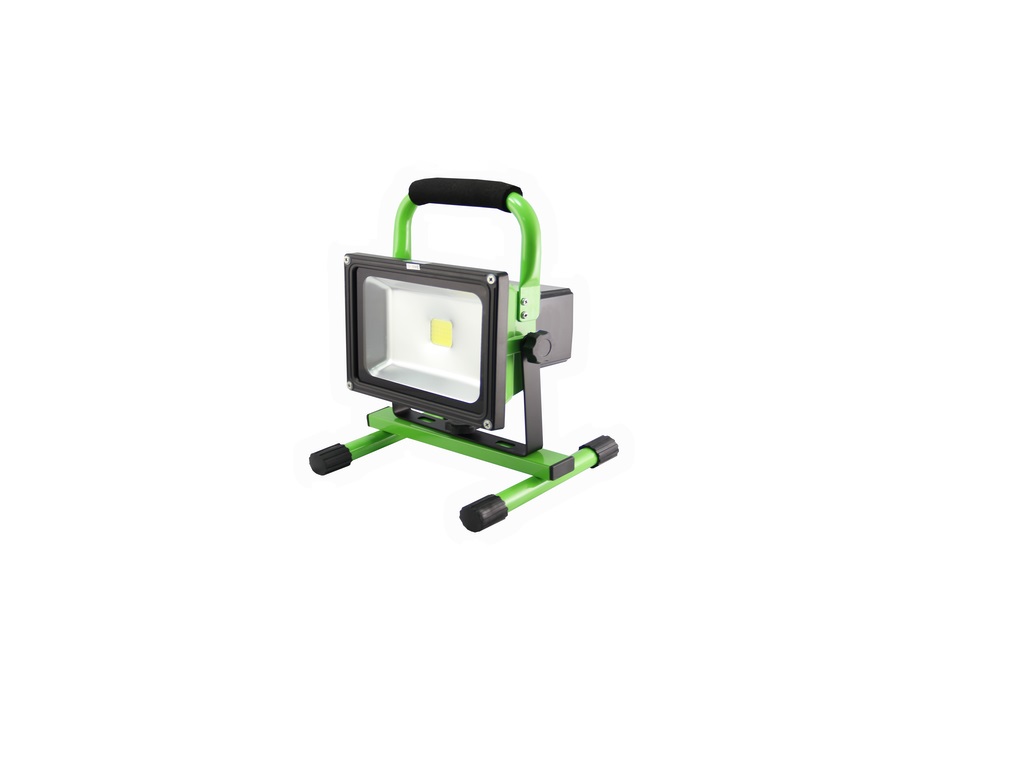 20W LED spotlight on rechargeable battery