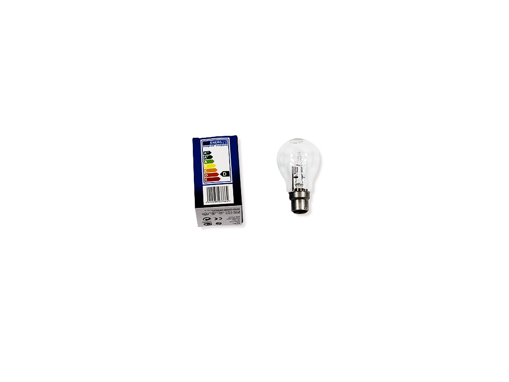 Ampoule halogène éco 42W B22 (remplace 75W à baïonnette)