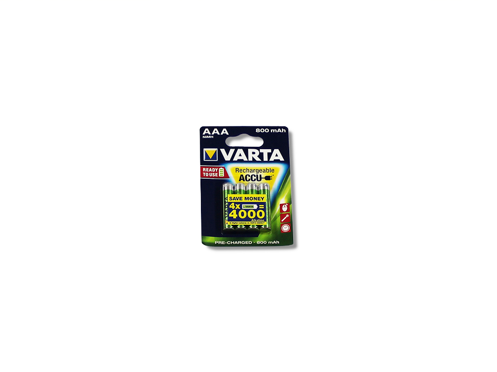 Pile rechargeable HR03 - AAA 800mAh (Blister de 4)