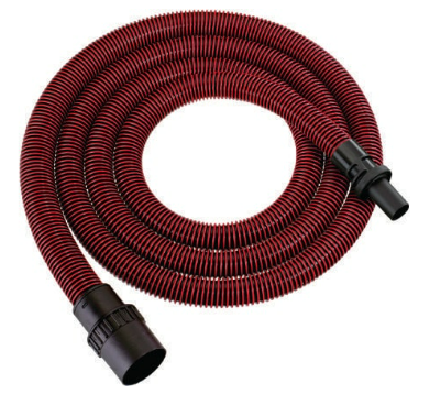 Flexible d'aspiration rouge D27mm x 3.5m antista. (Bois - M)