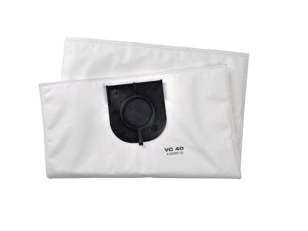 Sac à poussières filtrant pour VC 40-U (x5) - Poussières bois - 203857