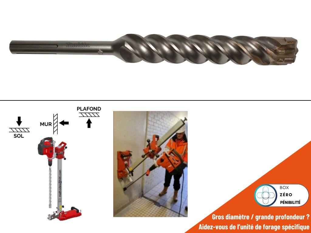 Makita SDS Max 35x370 Nemesis 4-Cutter Drill Bit