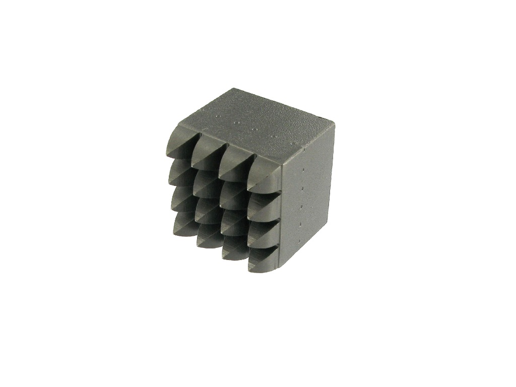 Boucharde acier 16 dents 35x35 emmanchement conique