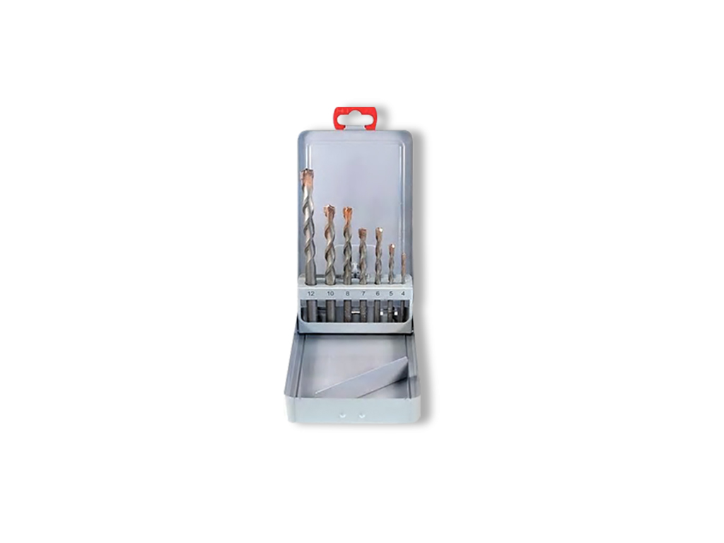[EL001184] Concrete drill bit set Diam. 4 to 10
