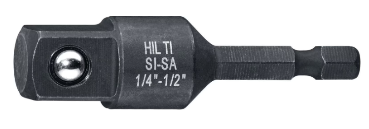 Adaptateur douille impact 1/4 hex vers 1/2 - SI-SA 1/4-1/2 SQ