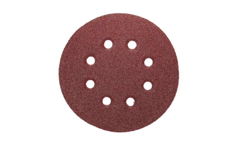 Self-gripping disc dia.125mm gr 40 8 holes paint/wood/metal