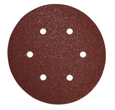 Disque abrasif Diam. 150mm G40 auto-agrippant 6 trous pour bois et métal lot de 10