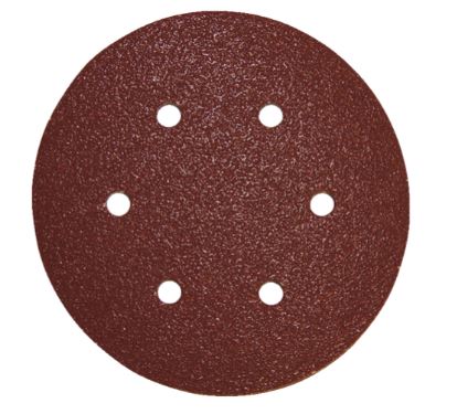 Disque abrasif Diam. 150mm G240 auto-agrippant 6 trous pour bois et métal lot de 10