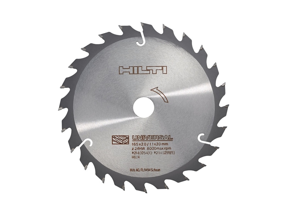 SCB WU 160X20 Z24 HW circular saw blade - 2037817