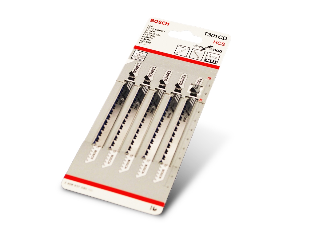 Lame de scie sauteuse bois T301 (Boite de 5)