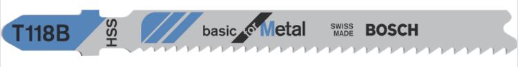 5 Lames scie sauteuse HSS Métal 92mm T118B