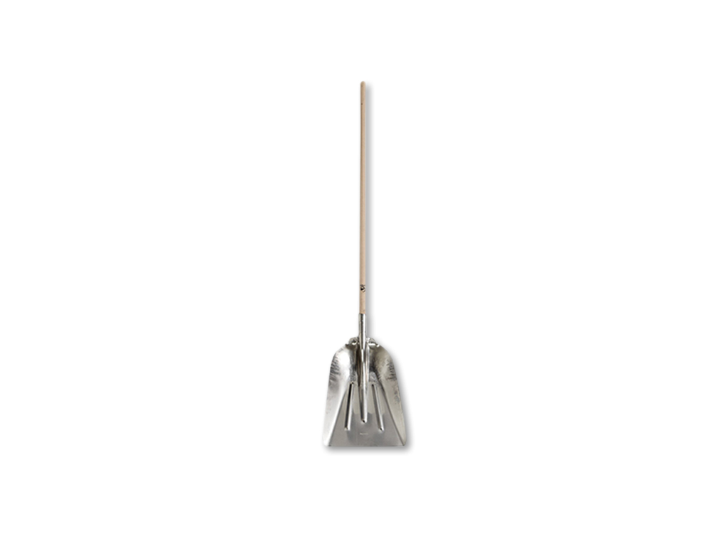 Muller 3.5L 42x33cm aluminum snow shovel or BAP with 120cm wooden handle