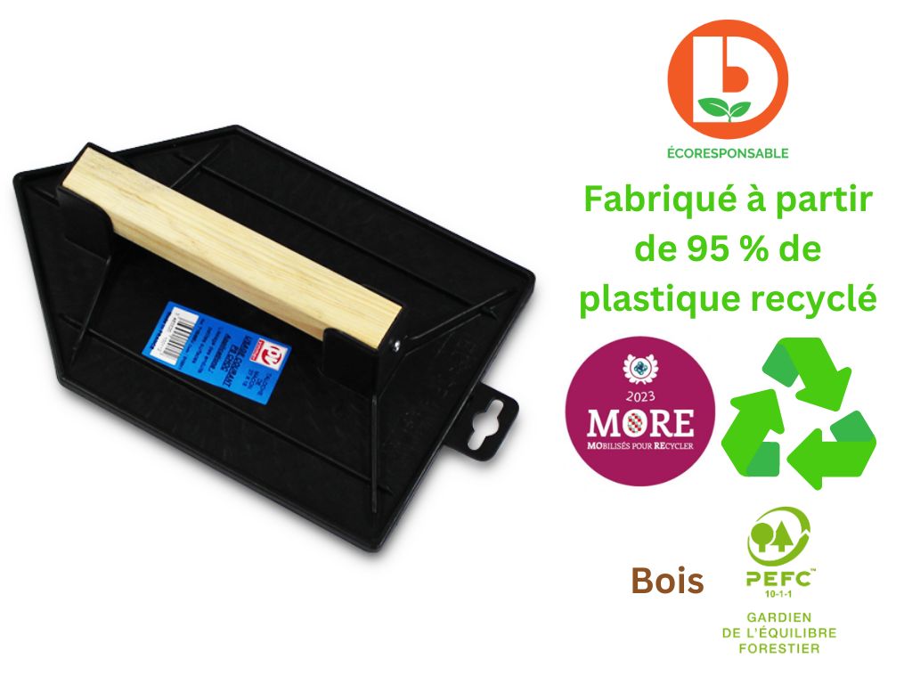Taloche plastique recyclé pointue 27 - 18
