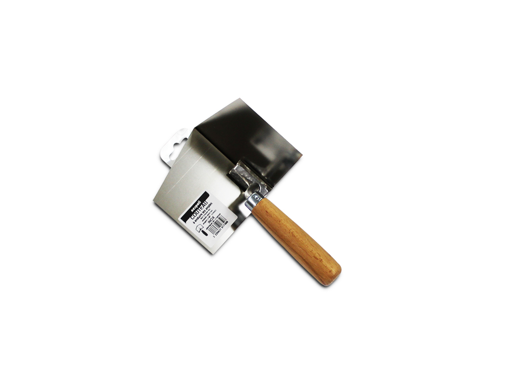 Interior angle trowel