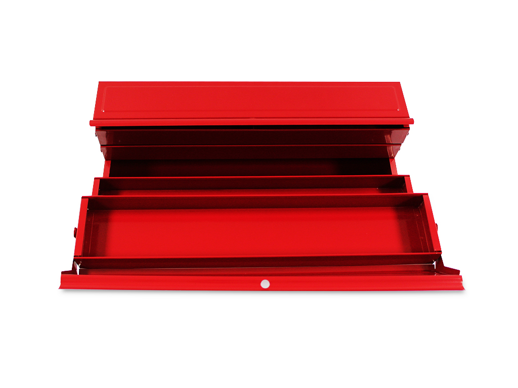 Metal tool box with 5 compartments 530x210x210mm