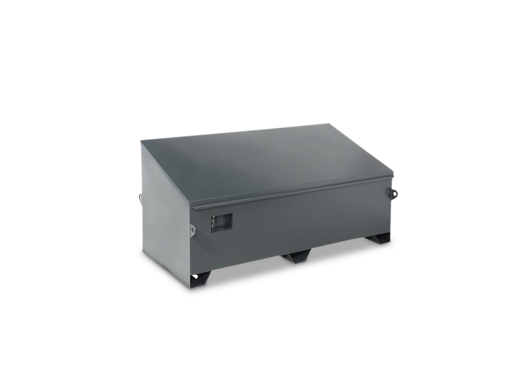 Metal construction site chest 1900x830x830/520mm