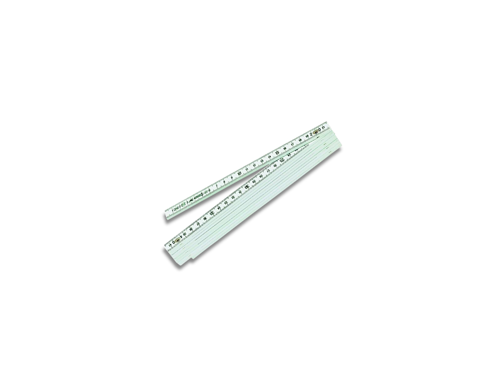 Double mètre fibre pliant