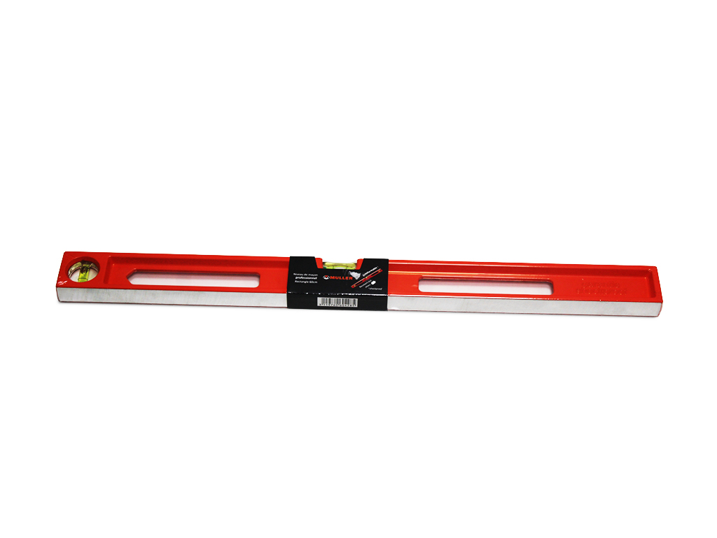 Rectangular level 60cm cast aluminum 3 vials - Muller