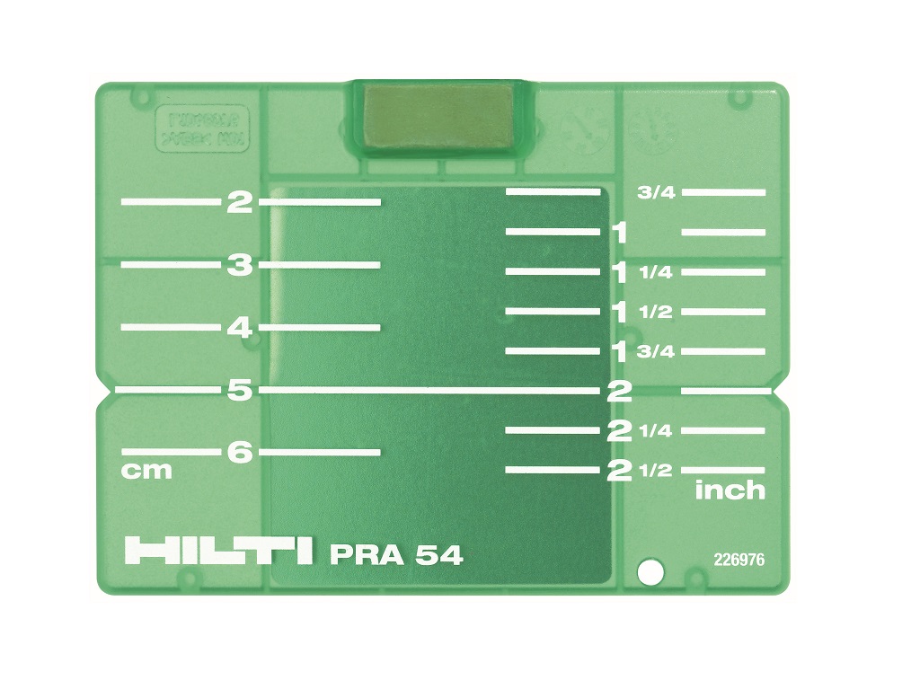 PLAQUETTE CIBLE PRA 54 (CM/IN) -226976