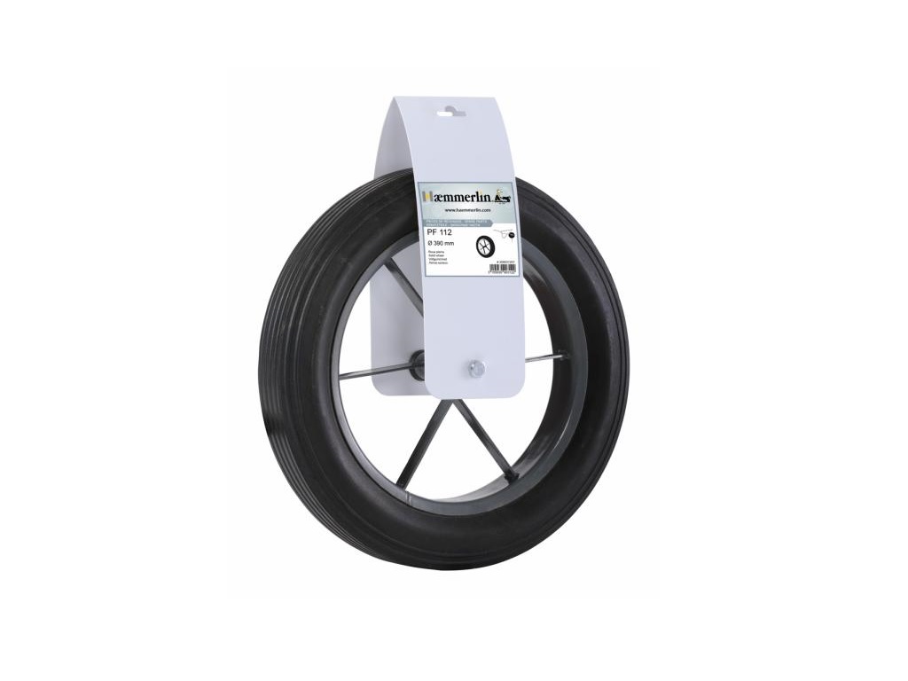 Roue increvable pour brouette AKTIV compatible CLIPSO avec axe HS006662