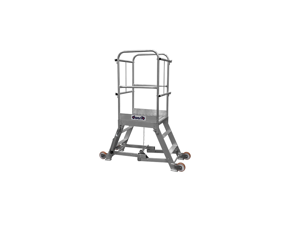 Plate-forme individuelle alu pliable 4 marches spéc banche DV